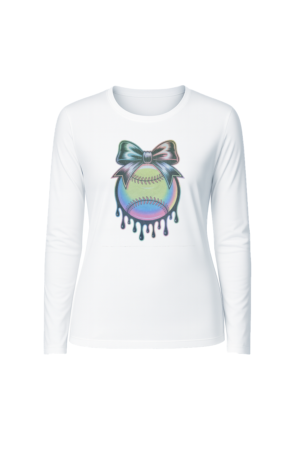 Glitter Neon Drip Long Sleeve Tee UPF 50